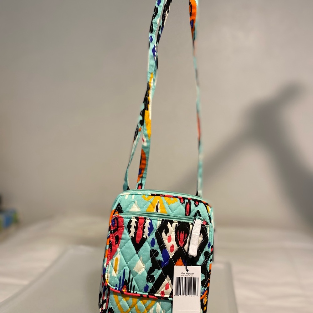 Vera Bradley Colorful Pueblo Quilted Crossbody Mini Hipster Bag